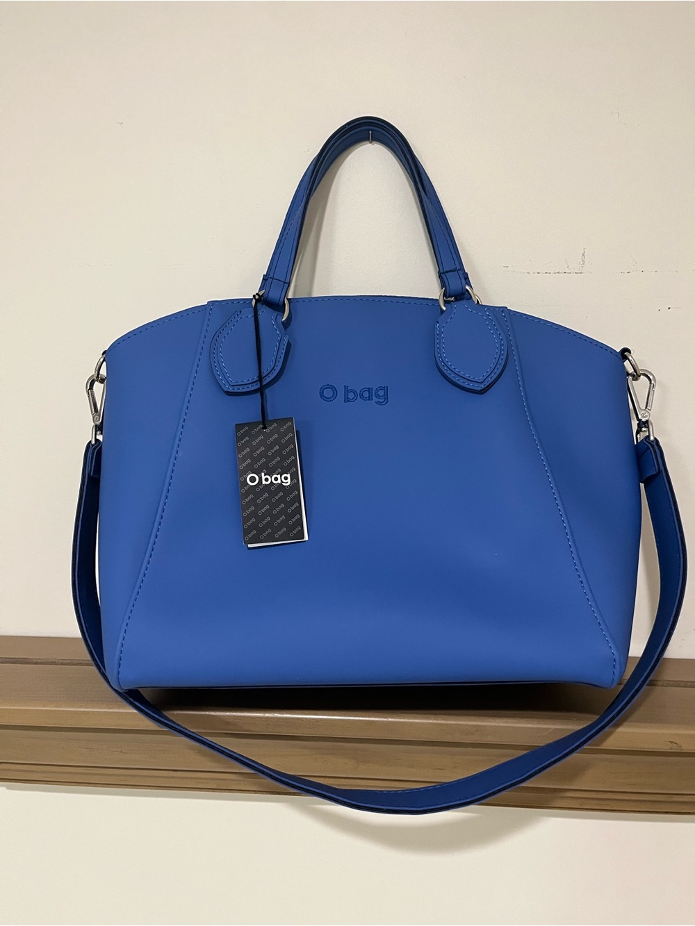 O Bag Blue Top-Handle Satchel
